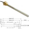 UNIVERSALE Resistenza Candeletta Stufa a pellet 3/8 300W 148mm AMG CADEL 138mm battuta