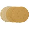 Draper 60161 - Dischi abrasivi con gancio e anello, 125 mm, grana assortita, 120 G, 180 G, 240 G, 320 G, 400 G, confezione da 10, taglia unica