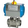 Riegler - Valvola a sfera in acciaio inox, Cilindro doppio efecto. RP. Peso 3/4 DN 20