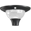 Velamp Lampione solare 15W, Lampada solare per esterni 2000lm. Globo da giardino con 3 colori di luce a scelta (calda, naturale, fredda). Ideale per parcheggi, giardini, cortili. Impermeabile IP65,senza fili