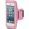 Maclean 4,8 o 5,7 Cinturino Sportivo per Cellulare, Bracciale, Cellulare, Sport, Jogging, Fitness Case (Rosa, 4,8)