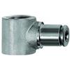 RIEGLER Anello a L G 3/8 per tubo esterno Ø 10 mm, pressione di lavoro max. 15 bar, acciaio inox 1.4404