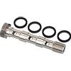 RIEGLER Vite cava, triplo, G 1/4, pressione max. 16 bar, temperatura di funzionamento da -20 °C a 70 °C, ottone nichelato.