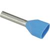 VOGT VERBINDUNGSTECHNIK Punta doppia destremitata per cavo Vogt Verbindungstechnik 470208D 0,75 mm² x 8 mm parzialmente isolato blu 100 pz