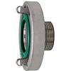 RIEGLER 108305-3403.3134 - Giunto fisso in acciaio inox V4A, misura Storz 25-D, G 3/4 AG, 1 pezzo