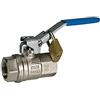 RIEGLER 103147-320.08 Valvola a sfera di sicurezza con serratura o sfiato. MS ver. Rp 1 1/2, 1 pezzo