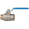 RIEGLER 103213-331.04-B valvola a sfera standard, leva blu, IG/AG, MS vern., G 1/2, 1 pezzo