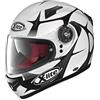 GREX X Lite X 661 FRANTIS Casco Integrale, colore bianco/nero, taglia M (57/58)
