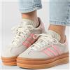 ADIDAS ORIGINALS GAZELLE SCARPE DONNA JQ7409 PLATFORM BEIGE ROSA DAL 36 AL 40