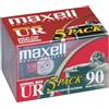 Maxell 108562 UR 90 5PK Cassette audio a polarizzazione normale 90 minuti con custodie