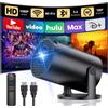 YOTON Proiettore Portatile Mini Proiettore con Wi Fi6 e Bluetooth 5.4 Support 1080P