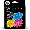 HP 924 6C3Z1NE Multipack con Cartucce Originali da 500 Pagine (Nero) e 400 Pagine