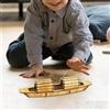 Barca da sole in stile cinese Barca classica in legno Puzzle 3D Giocattoli