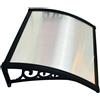 VERDELOOK Pensilina Naxos Alveolare Pensilina 100x60 cm Colore Nero/Trasparente