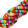 122 Pezzi 8 Mm Howlite Turchese Multicolore Heishi Rondelle Distanziatore