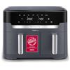 Moulinex Dual Easy Fry XXL Friggitrice ad Aria 11 Litri Doppio Cestello Antiaderente