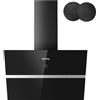 IsEasy Cappa Cucina 60cm Cappa Aspirante di Scarico/Ricircolo con 578 m³/h Forte