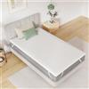 Novilla Materasso Topper 80x190 Altezza 7.5 cm Coprimaterasso in Schiuma di Fibra Topper