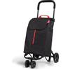 GIMI Carello Spesa New Twin 4 Ruote sacca In Poliestere Con Chiusura A Coulisse 4