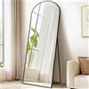 SONGMICS Specchio a Figura Intera 160 x 50 cm Specchio da Terra ad Arco con Supporto