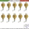 Securvera Antifurto 10 Contatti Magnetici Ottone Incasso Per Porte Blindate Cancelli Ferro