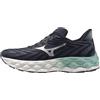 Mizuno Scarpe da Corsa Wave Sky 8 D da Donna, Bianco-Marocchino Blu, 9 Wide