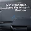 Bracciolo Booster Pad in Pelle Nero con Comodo Supporto Gomito per Auto
