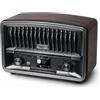 Muse Radio digitale, DAB+ FM, radiosveglia doppia sveglia, display LCD (M-135 DBT), 2 x 5 Watt, funzione snooze sleep, presa USB AUX-IN, grigio scuro