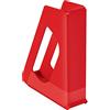Esselte VIVIDA 628217 - Set di 10 raccoglitori in formato A4, ideali per volantini, brochure, documenti, cartelline e raccoglitori, in plastica resistente, rosso, confezione da 10 pezzi
