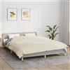 vidaXL Coperta Ponderata Crema Chiaro 200x200 cm 9 kg Tessuto