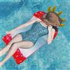 Sedia a sdraio gonfiabile galleggiante per piscina, accessori per piscina