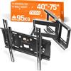 RICOO Supporto TV parete R23 S 40" 75 pollici 79-165 cm Staffa televisore Girevole