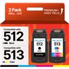 HALLOLUX PG 512XL CL 513XL Cartucce Sostituzione per Canon 512 513 XL per Pixma iP2700
