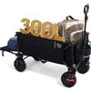 TIMBER RIDGE Carrello da Spiaggia Pieghevole XXXL con Portellone con Ruote Larghe Staccabili