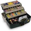 Plano Eco-Friendly Three-Tray Tackle per attrezzi da pesca, portatile, cassetta degli attrezzi, piccole parti, vassoi rimovibili, articoli per la pesca, perline, per la scuola
