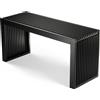 BAM BOO BOX Panca in bambù nero panca legno senza schienale per corridoio bagno cucina sala