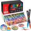 Laconile 168 Colori Pennarelli Pennarelli Acrilici Brush Pen Set Pennarelli Ad Acqua per