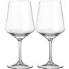 BRUNNER 0830213N.C71 Eleganti Calici Infrangibili da Vino Rosso e Vino Bianco, R&W Wineglass Collezione Riserva 2 Pz, 58 Cl