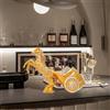 Portabottiglie da vino, espositore per bottiglie, statua per mobiletto da