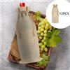 12x Borsa per bottiglie in juta con coulisse Sacchi regalo per bottiglie Borsa