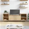 vidaXL Mobile Porta TV Rovere Sonoma 160x35x55 cm Legno Multistrato