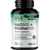 PARAFARMACIA, ORGANIC VITAMINS & FOOD NAC N ACETIL CISTEINA 180 Capsule Nac 600 Formula Attiva con Selenio e Glicina