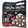 Udivita 80 Batterie Per Apparecchi Acustici Auricolari Misura 312 PR41 (Marroni) 10