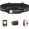 OLIGHT Perun 3 Mini Versione HCRI Torcia Frontale Ricaricabile 920 Lumen 133m Portata 90 CRI, Luce Bianca e Rossa, Leggera per Escursionismo, Campeggio e Outdoor (HCRI Nero)