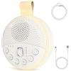 SURFOU Macchina per il rumore bianco per bambini, portatile, per adulti, con luce notturna, 21 suoni lenitivi, batteria da 1800 mAh, timer e regolazione del volume del rullo, per dormire, casa, ufficio