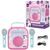 Lexibook Il Mio Karaoke Portatile Segreto, con Microfono, Jack aux-in, Porta SD, Funzione Karaoke, Rosa, BTC050UNILXB