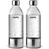 aarke 2 Pacchi Bottiglie per Gasatore d'acqua Carbonator 3 senza BPA con Dettagli in