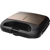 BLACK+DECKER BXSA752 Macchina per Sandwich 750W Piastre Grill 21,5x12,5 cm Antiaderenti
