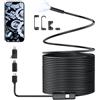 Cozary Endoscopio per Smartphone con Luce, 1920P HD Sonda Telecamera Endoscopica, IP67 Sonda Impermeabile, Endoscopio con 8 LED, non c'è bisogno di Wi-Fi, per Auto, Casa, Tubature (32.8ft/10m)