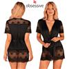 Obsessive Kimono In Raso Corto Obsessive Maderris Peignoir XS/S Vestaglia Lingerie